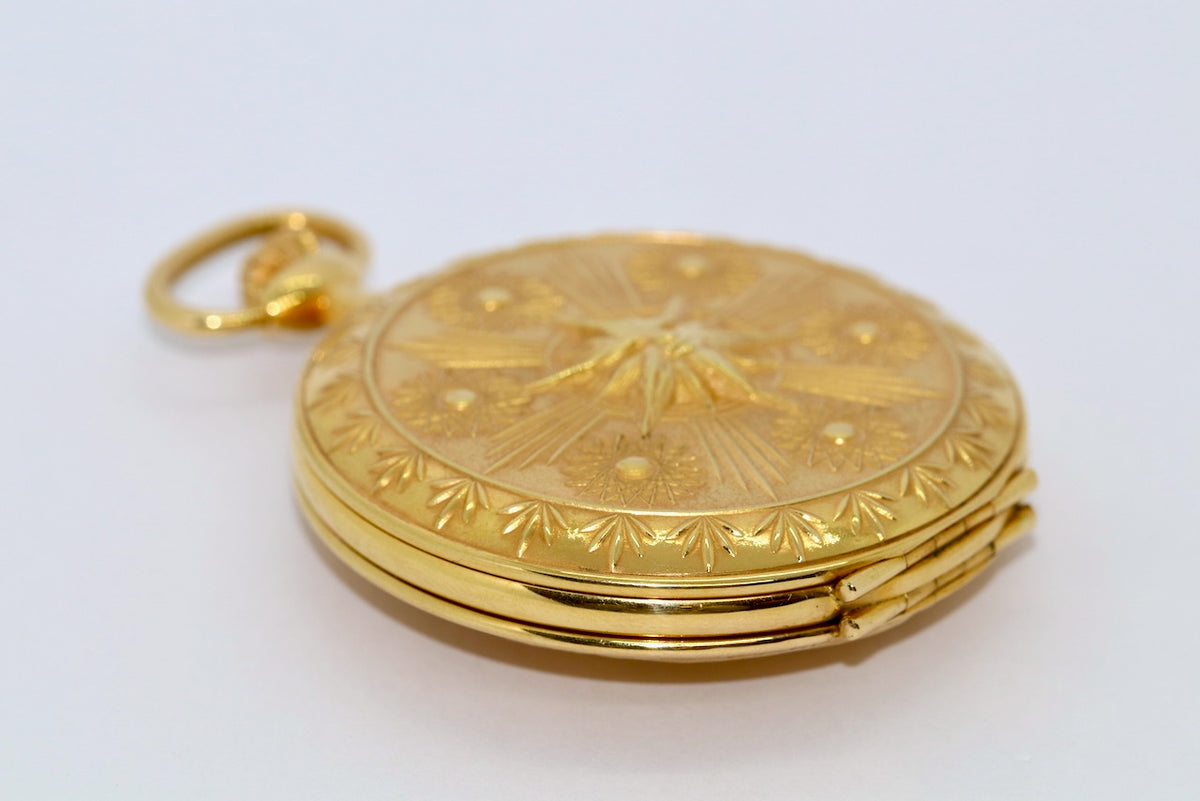 IWC Taschenuhr Scarabaeus by Ernst Fuchs Ref. 5420 18 Karat Gold