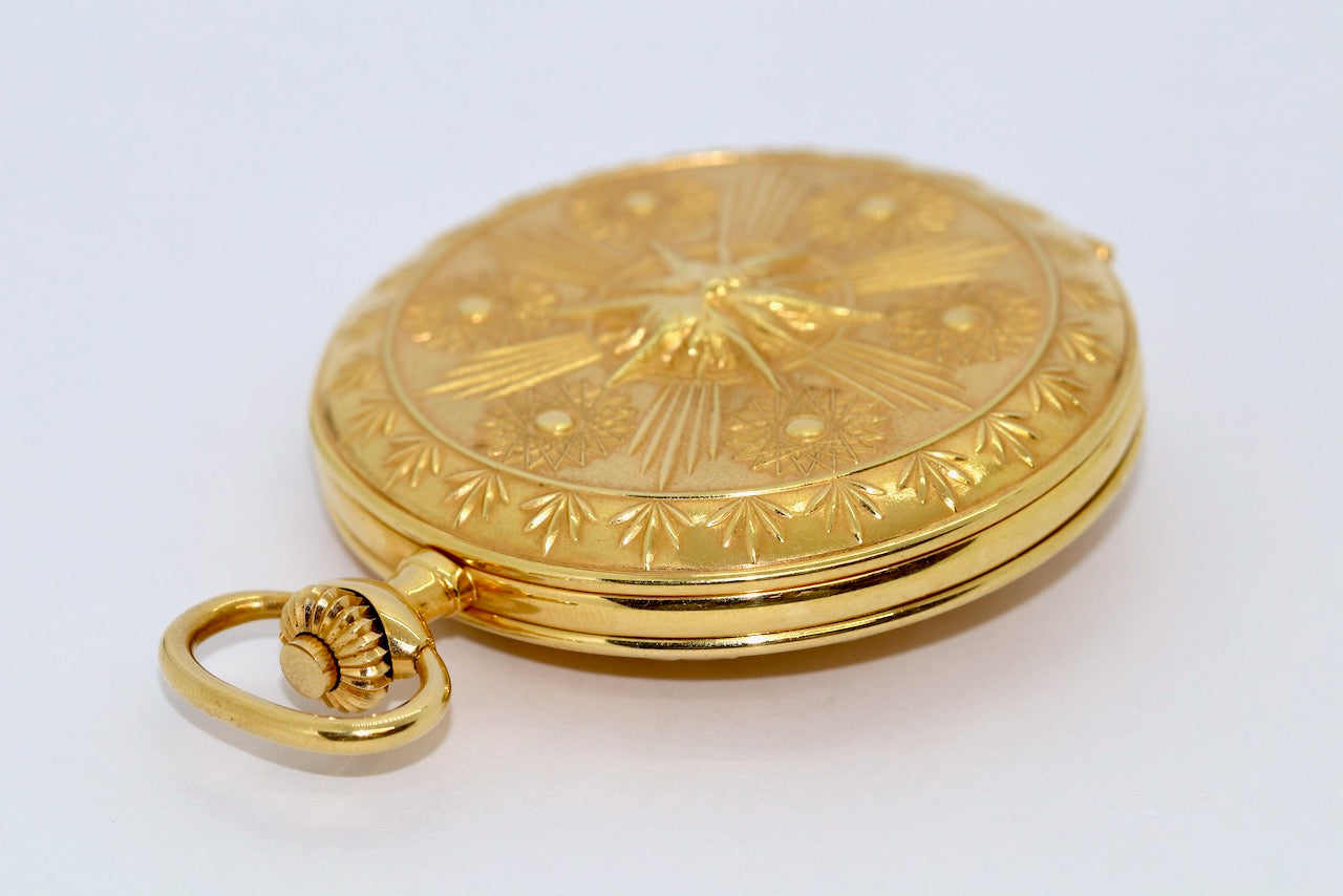 IWC Taschenuhr Scarabaeus by Ernst Fuchs Ref. 5420 18 Karat Gold