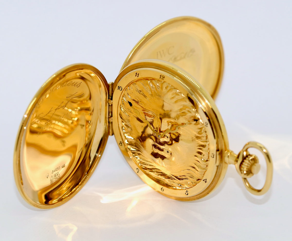 IWC Taschenuhr Scarabaeus by Ernst Fuchs Ref. 5420 18 Karat Gold