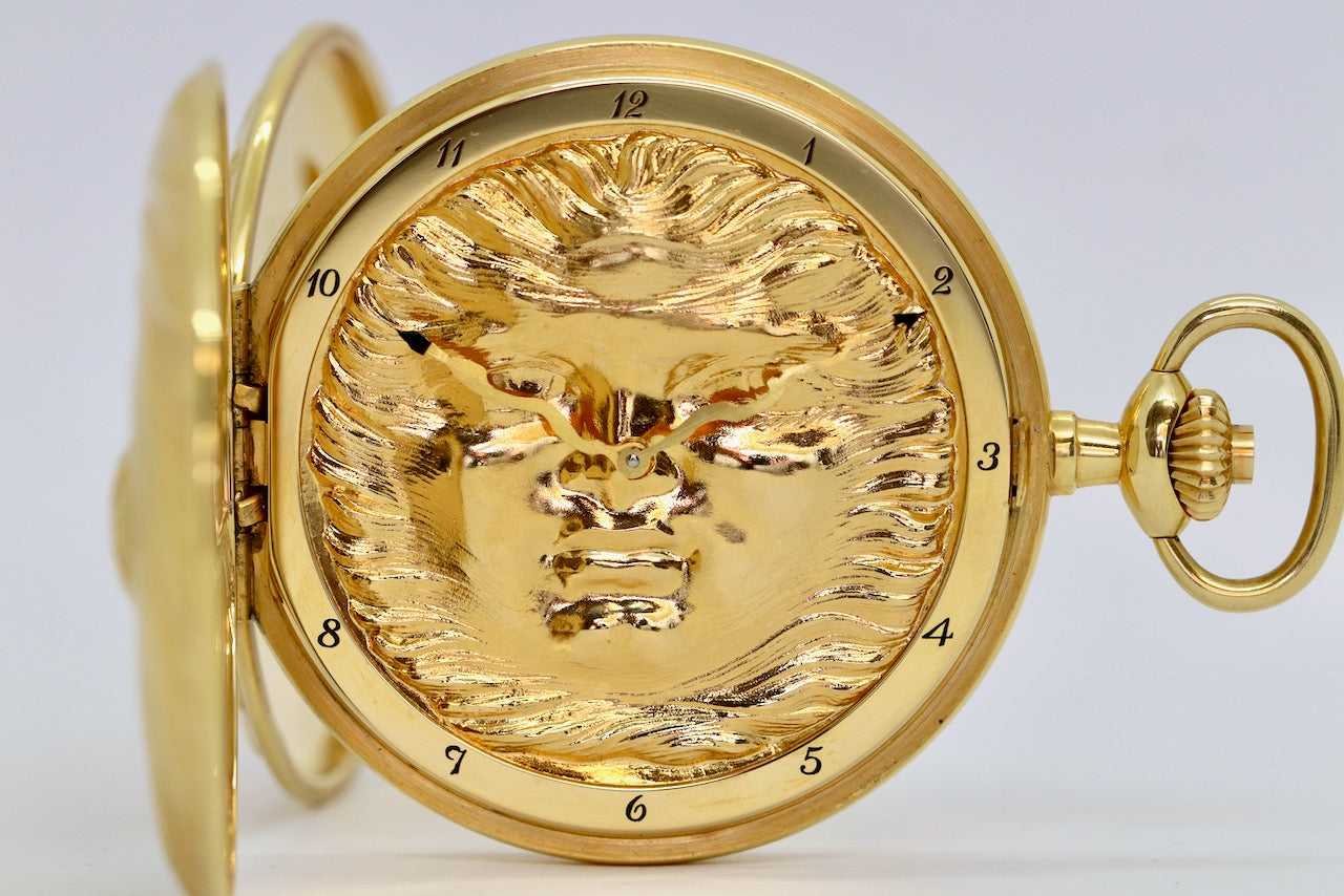 IWC Taschenuhr Scarabaeus by Ernst Fuchs Ref. 5420 18 Karat Gold
