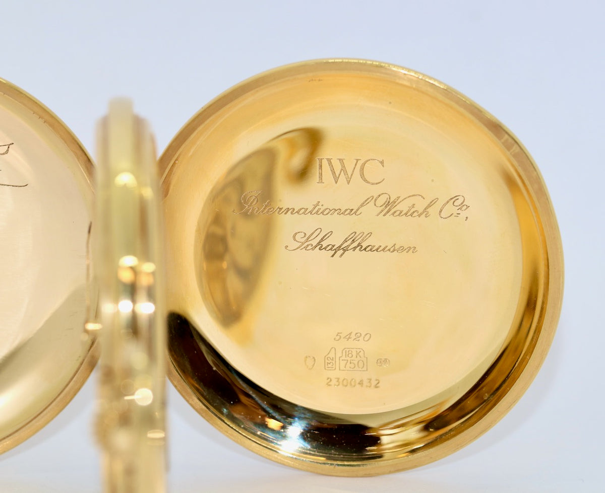 IWC Taschenuhr Scarabaeus by Ernst Fuchs Ref. 5420 18 Karat Gold