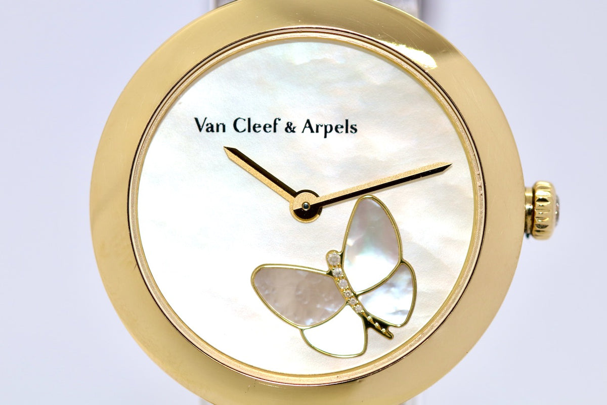 Van Cleef & Arpels Lady Arpels Papillon Damenuhr 18K Gold & Diamanten