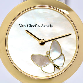 Van Cleef & Arpels Lady Arpels Papillon Damenuhr aus 18K Gold & Diamanten