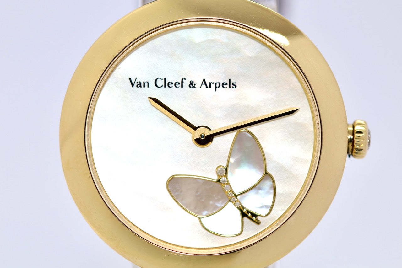 Van Cleef & Arpels Lady Arpels Papillon Damenuhr aus 18K Gold & Diamanten