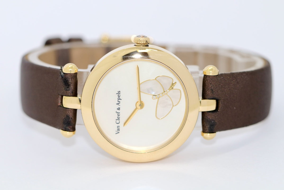 Van Cleef & Arpels Lady Arpels Papillon Damenuhr 18K Gold & Diamanten
