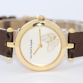Van Cleef & Arpels Lady Arpels Papillon Damenuhr aus 18K Gold & Diamanten