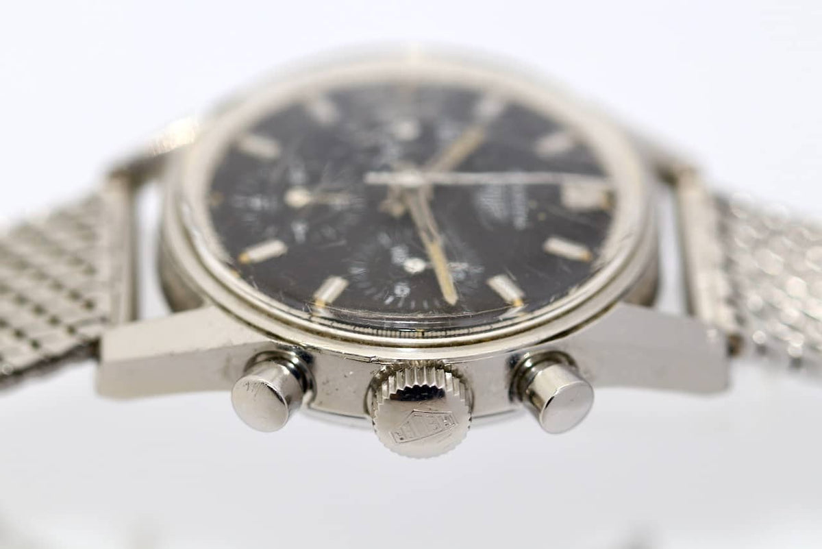 Heuer Carrera 2447 Vintage Chronograph Schwarz