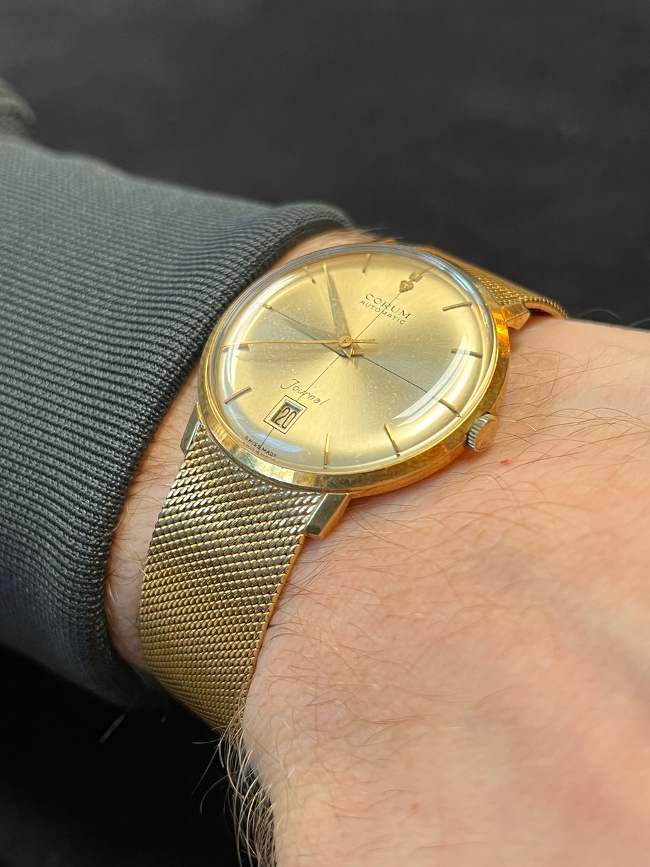 Corum Journal Vintage Armbanduhr 18 Karat Gold Automatic ESZEHA