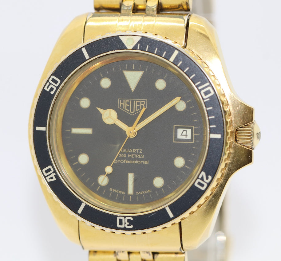 Heuer 200 Metres Professional Vintage Armbanduhr Referenz 980.022