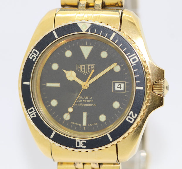 Heuer 200 Metres Professional Vintage Armbanduhr Referenz 980.022