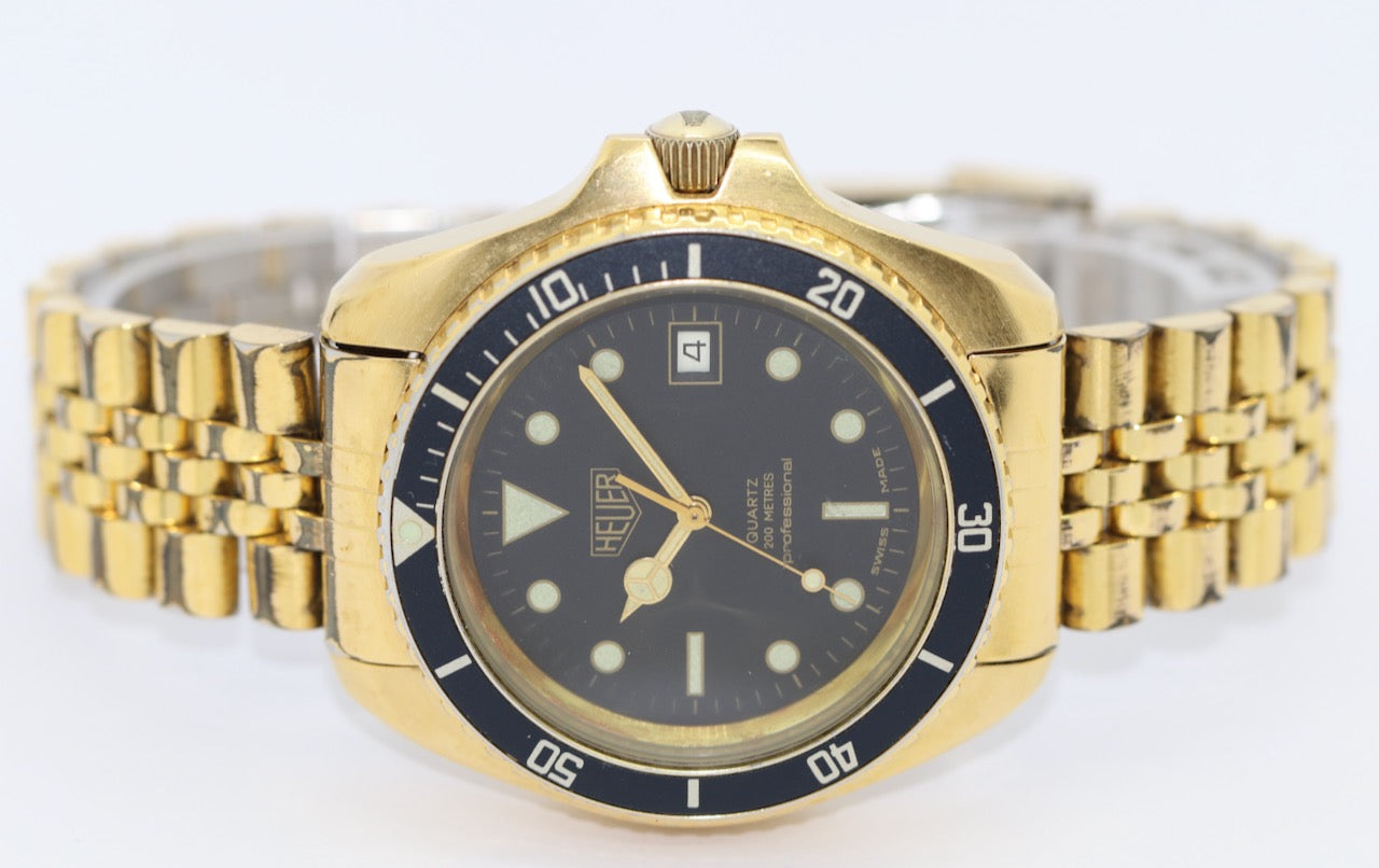 Heuer 200 Metres Professional Vintage Armbanduhr Referenz 980.022