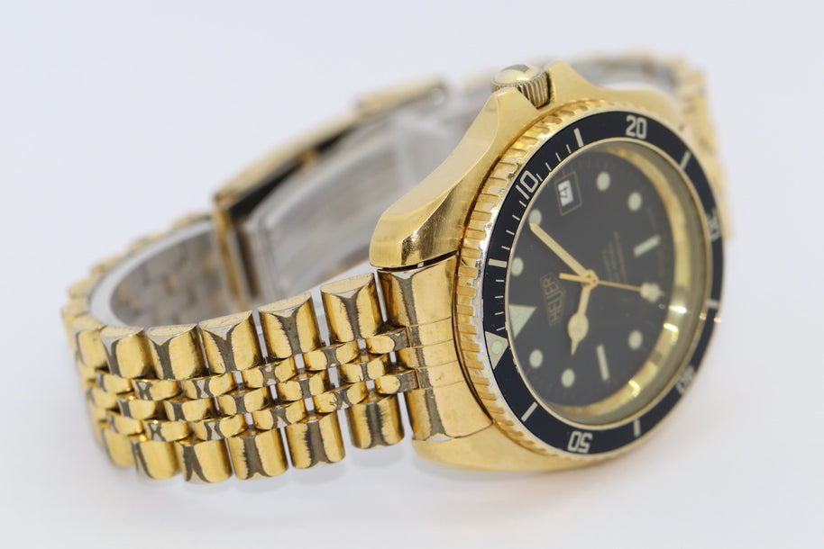Heuer 200 Metres Professional Vintage Armbanduhr Referenz 980.022