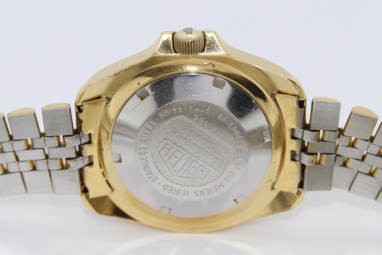 Heuer 200 Metres Professional Vintage Armbanduhr Referenz 980.022