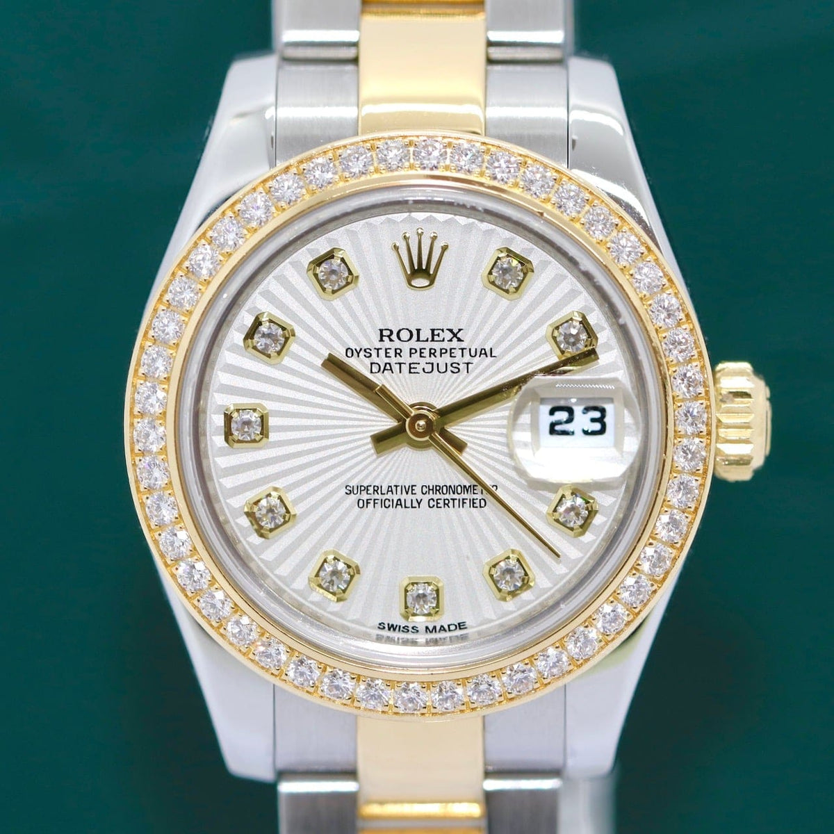 Rolex Lady Datejust 26 Edelstahl Gold Diamanten 179383