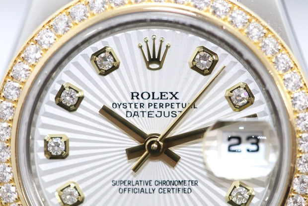 Rolex Lady Datejust 26 Edelstahl Gold Diamanten 179383