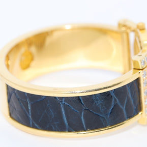 Omega De Ville Damenuhr in 18 Karat Gold und Diamanten