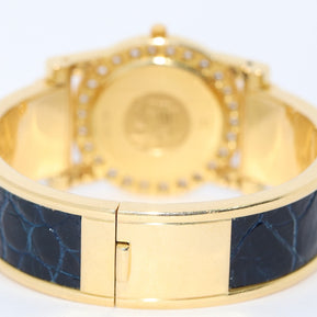 Omega De Ville Damenuhr in 18 Karat Gold und Diamanten