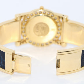 Omega De Ville Damenuhr in 18 Karat Gold und Diamanten