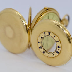 Arnold & Charles Frodsham Halb-Savonette Taschenuhr aus 18K Gold, Chronograph