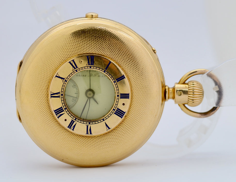 Arnold & Charles Frodsham Halb-Savonette Taschenuhr aus 18K Gold, Chronograph