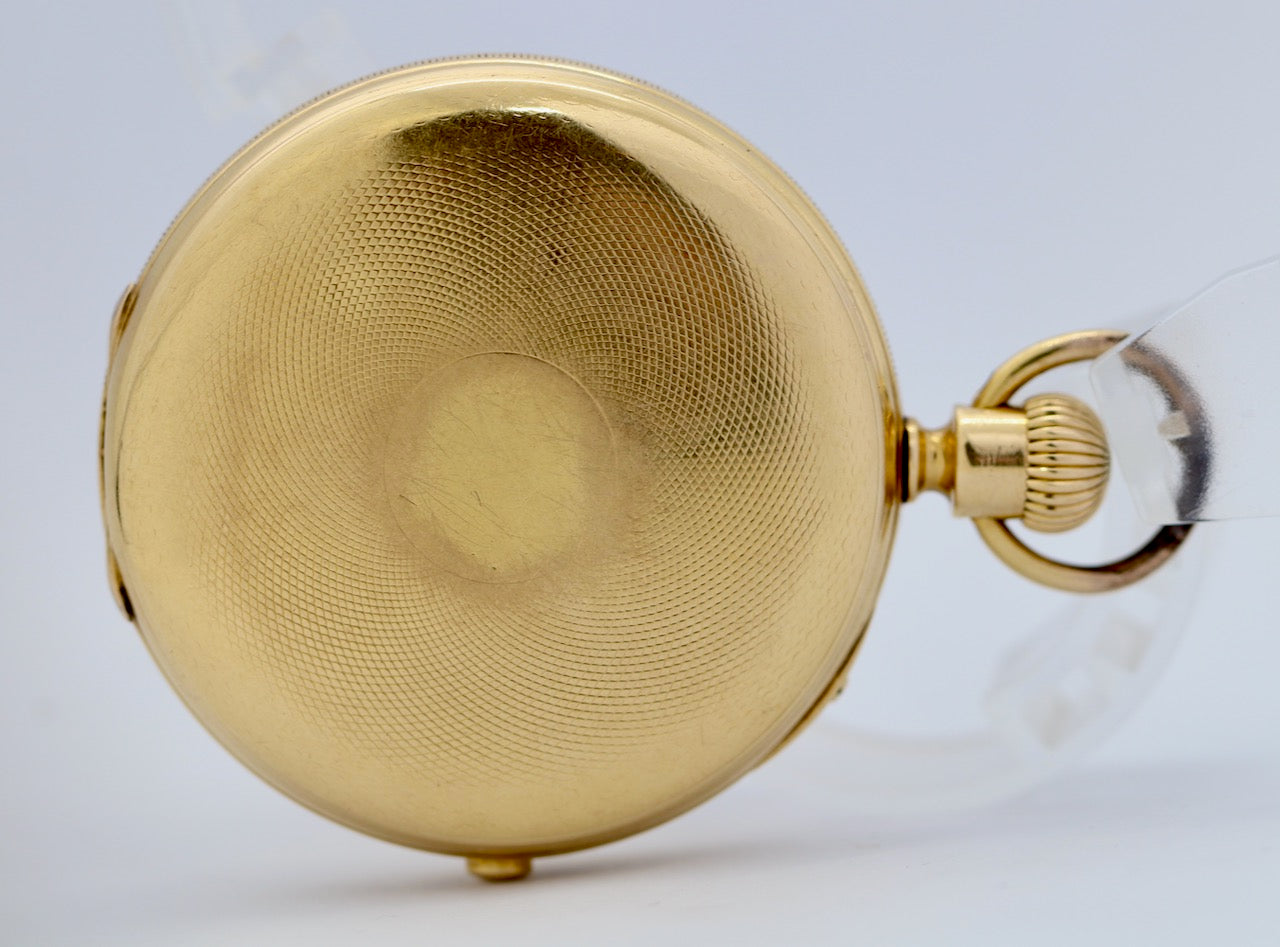 Arnold & Charles Frodsham Halb-Savonette Taschenuhr aus 18K Gold, Chronograph