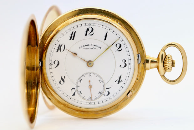 A. Lange & Söhne Savonette Taschenuhr aus 18K Gold, 52 mm