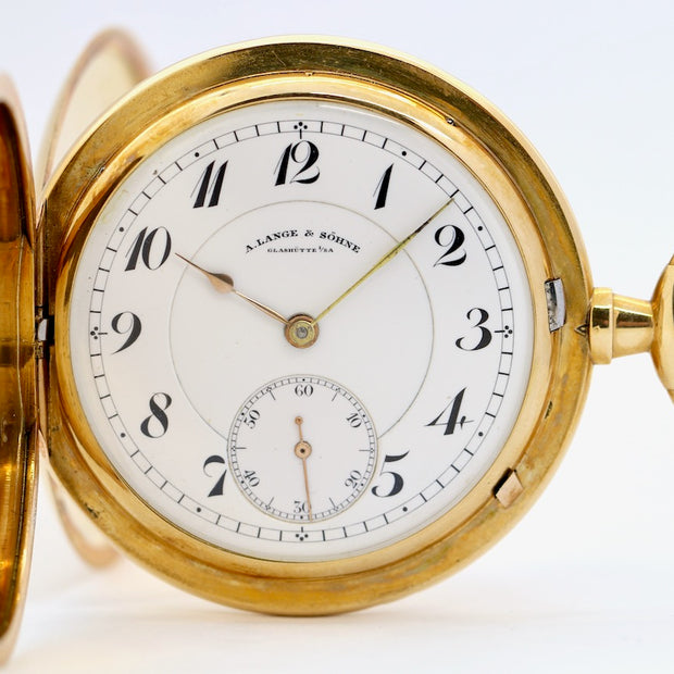 A. Lange & Söhne Savonette Taschenuhr aus 18K Gold, 52 mm
