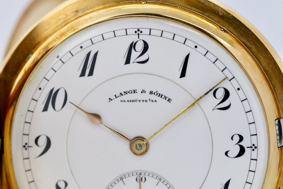 A. Lange & Söhne Savonette Taschenuhr aus 18K Gold, 52 mm