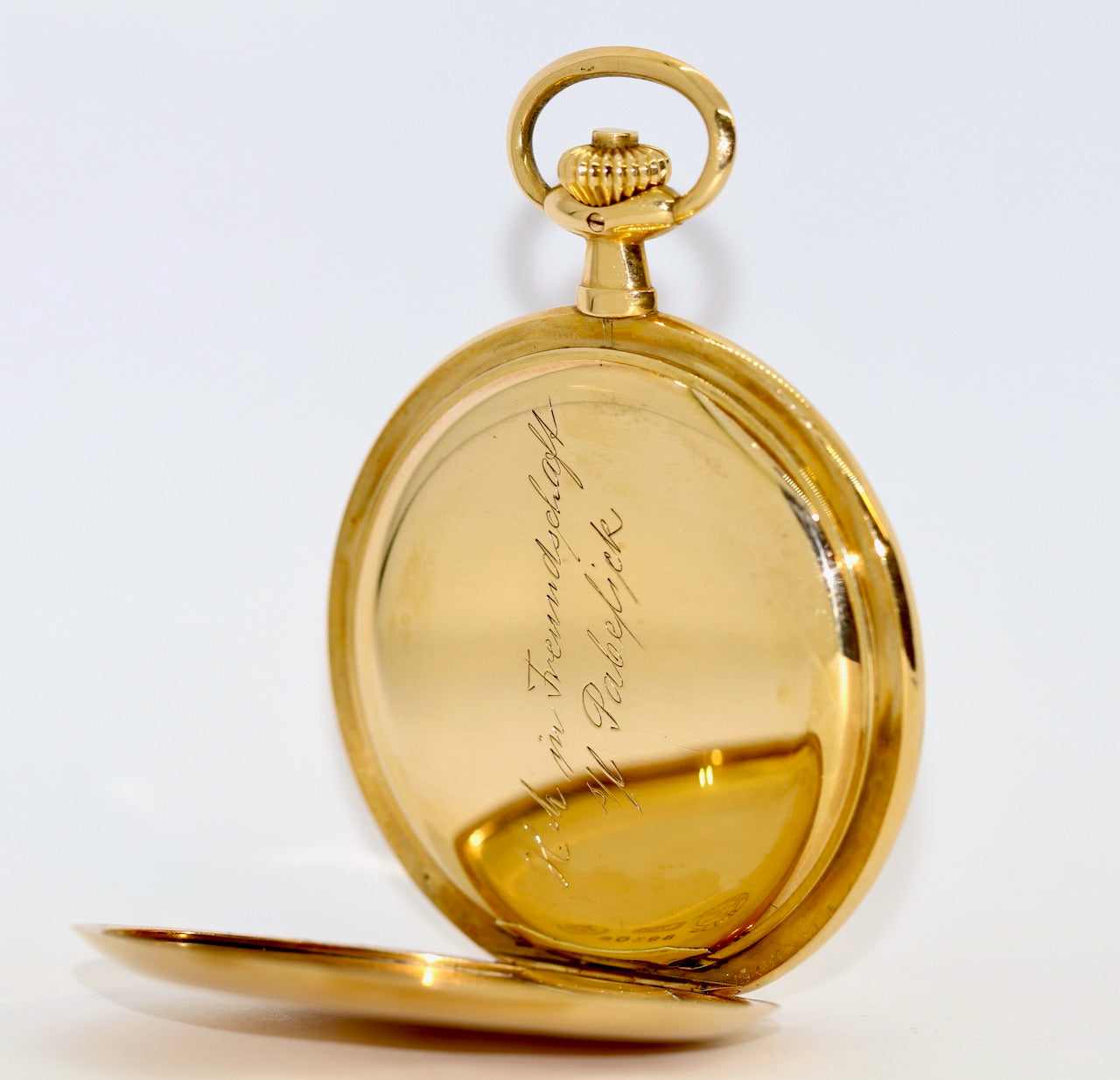A. Lange & Söhne Savonette Taschenuhr aus 18K Gold, 52 mm