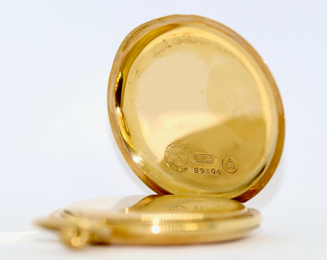 A. Lange & Söhne Savonette Taschenuhr aus 18K Gold, 52 mm