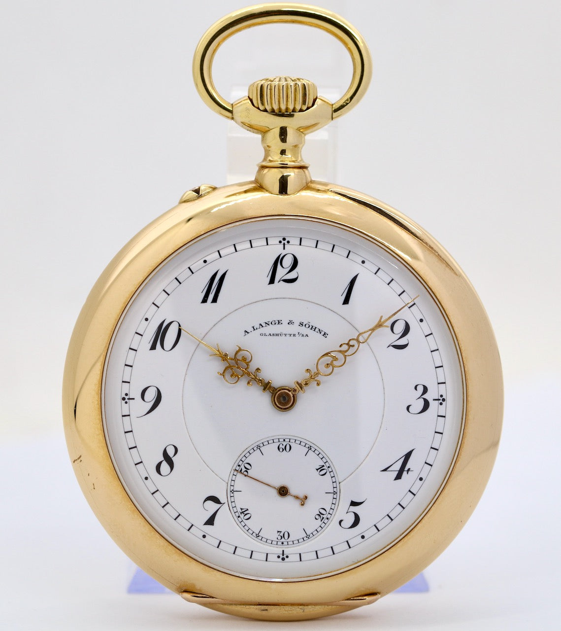 A. Lange & Söhne 1A Taschenuhr aus 18K Gold, „Lucia“-Gehäuse, 53 mm