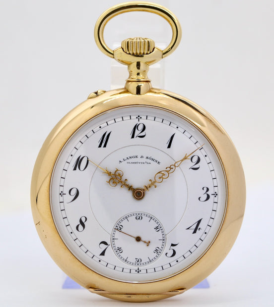 A. Lange & Söhne 1A Taschenuhr aus 18K Gold, „Lucia“-Gehäuse, 53 mm