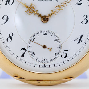 A. Lange & Söhne 1A Taschenuhr aus 18K Gold, „Lucia“-Gehäuse, 53 mm