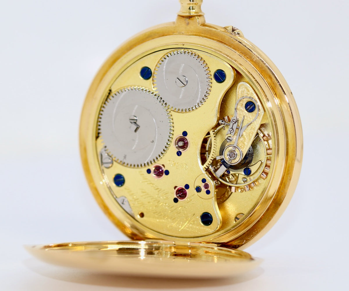 A. Lange & Söhne 1A Taschenuhr aus 18K Gold, „Lucia“-Gehäuse, 53 mm