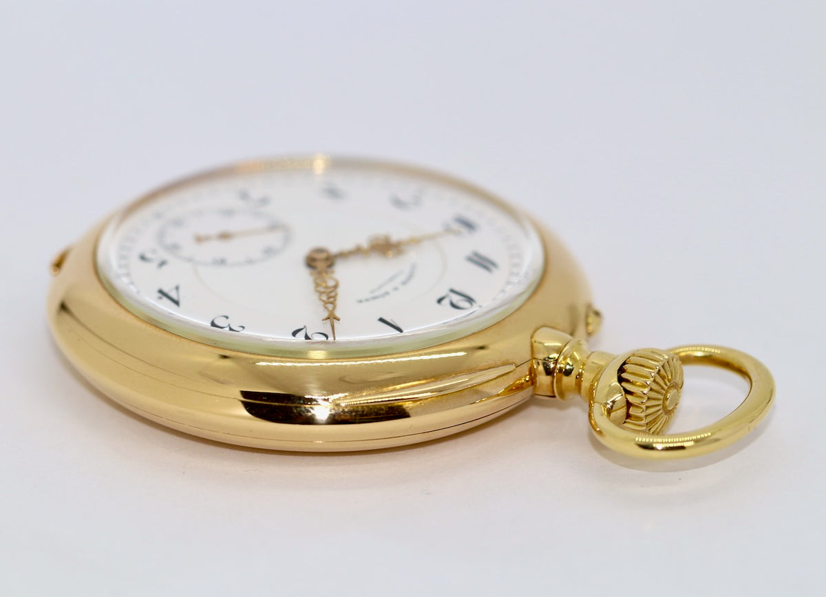 A. Lange & Söhne 1A Taschenuhr aus 18K Gold, „Lucia“-Gehäuse, 53 mm