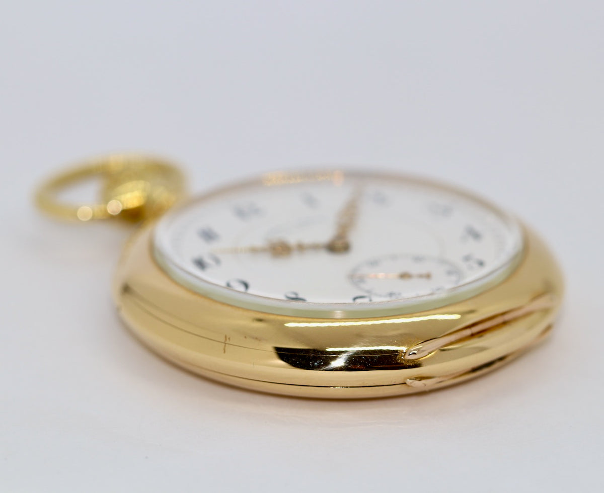 A. Lange & Söhne 1A Taschenuhr aus 18K Gold, „Lucia“-Gehäuse, 53 mm