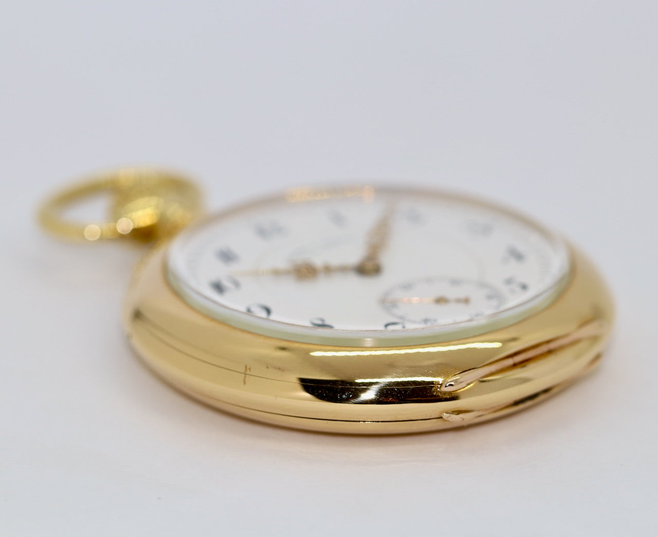 A. Lange & Söhne 1A Taschenuhr aus 18K Gold, „Lucia“-Gehäuse, 53 mm