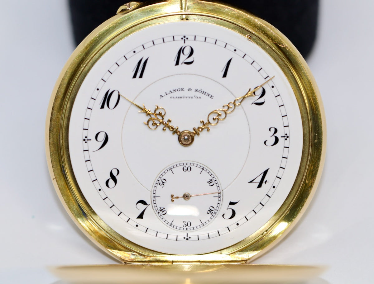 A. Lange & Söhne Savonette Taschenuhr aus 18K Gold, 52 mm
