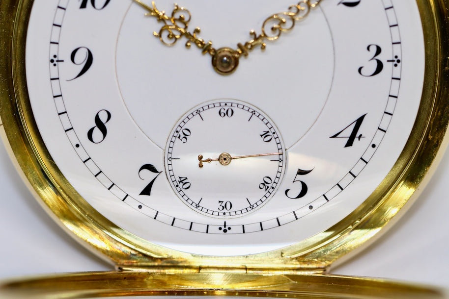 A. Lange & Söhne Savonette Taschenuhr aus 18K Gold, 52 mm