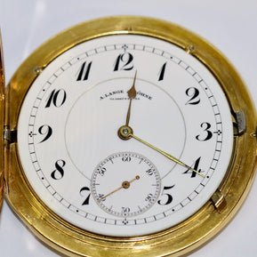 A. Lange & Söhne Savonette Taschenuhr aus 18K Gold, 52 mm