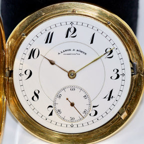 A. Lange & Söhne Savonette Taschenuhr aus 18K Gold, 52 mm