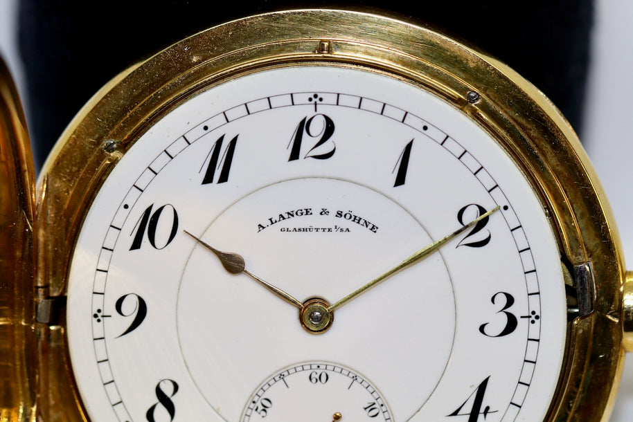 A. Lange & Söhne Savonette Taschenuhr aus 18K Gold, 52 mm