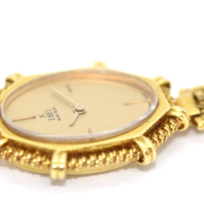 Ebel Damen-Anhängeruhr aus 18K Gelbgold mit Saphir-Cabochon