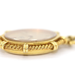 Ebel Damen-Anhängeruhr aus 18K Gelbgold mit Saphir-Cabochon