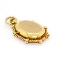 Ebel Damen-Anhängeruhr aus 18K Gelbgold mit Saphir-Cabochon