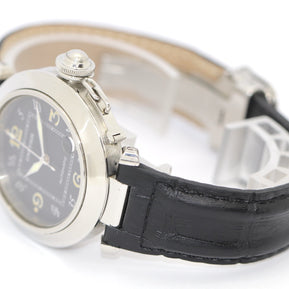 Cartier Pasha C 1031 Automatic 35mm Damen Armbanduhr Edelstahl