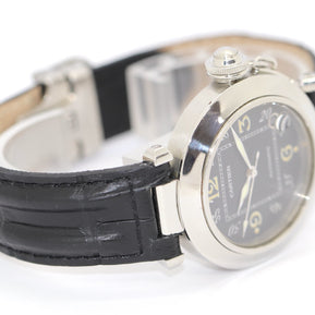 Cartier Pasha C 1031 Automatic 35mm Damen Armbanduhr Edelstahl
