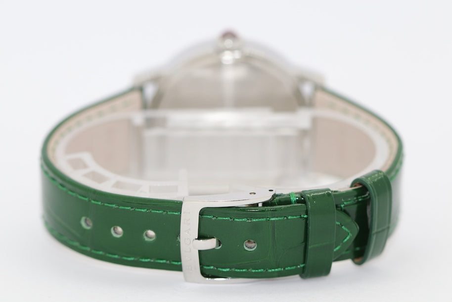 Bvlgari BBL 33 S Damen Armbanduhr, Edelstahl, Automatik, Perlmutt, Bulgari