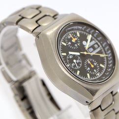 Tutima Military Flieger Chronograph Armbanduhr Titan 760-03