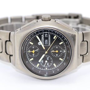 Tutima Military Flieger Chronograph Armbanduhr Titan 760-03